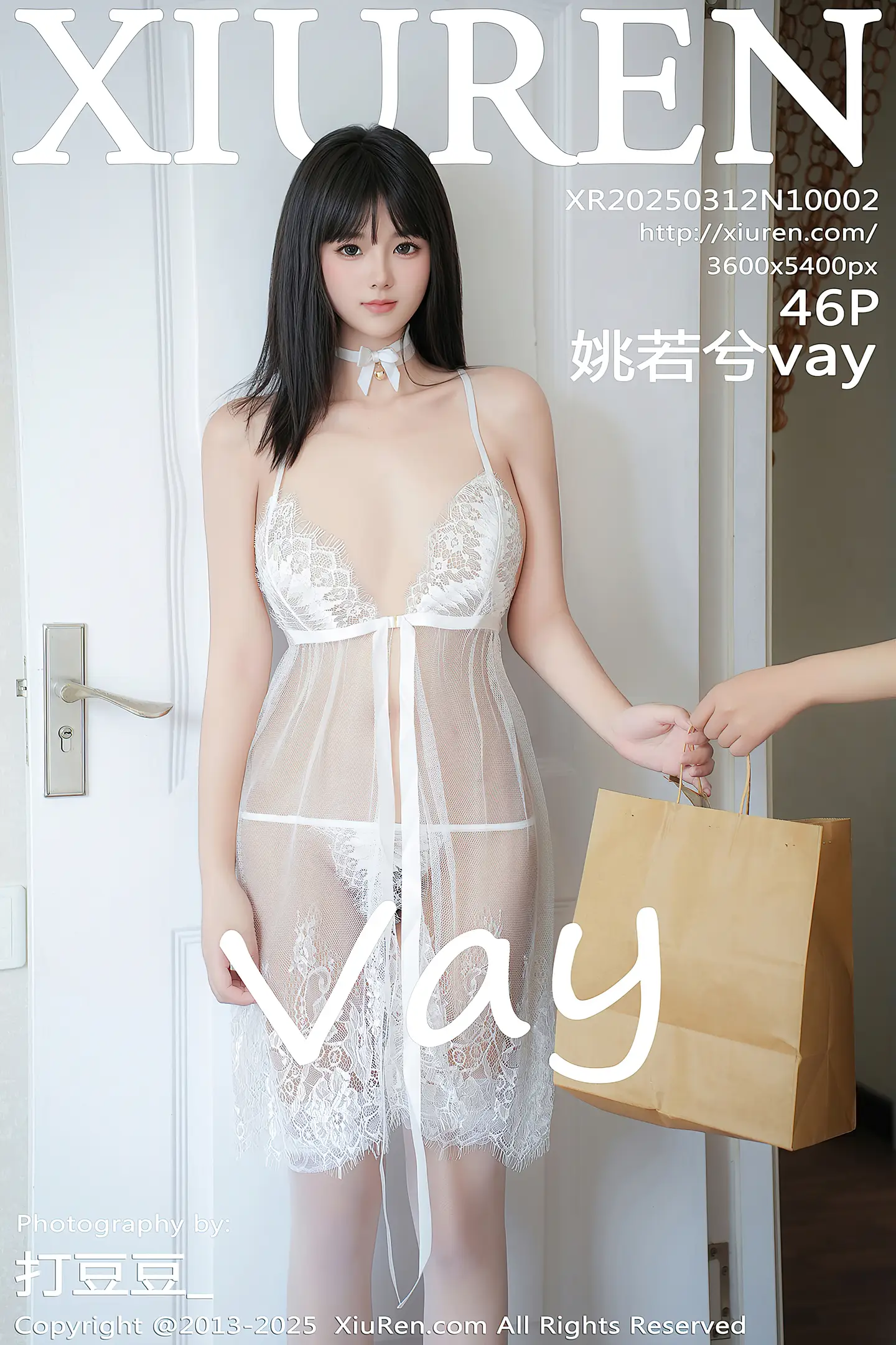 [XiuRen秀人网]No.10002_模特姚若兮vay性感白色情趣内衣配白色丝袜秀曼妙身姿诱惑写真46P-秀人网 - XiuRen.Space